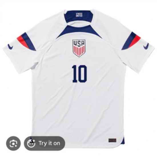 Men USA #10 White Soccer Jersey Christian Pulisic